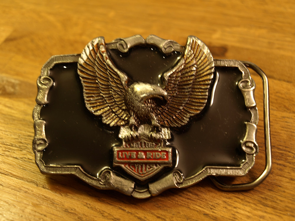 Vintage harley deals belt buckle